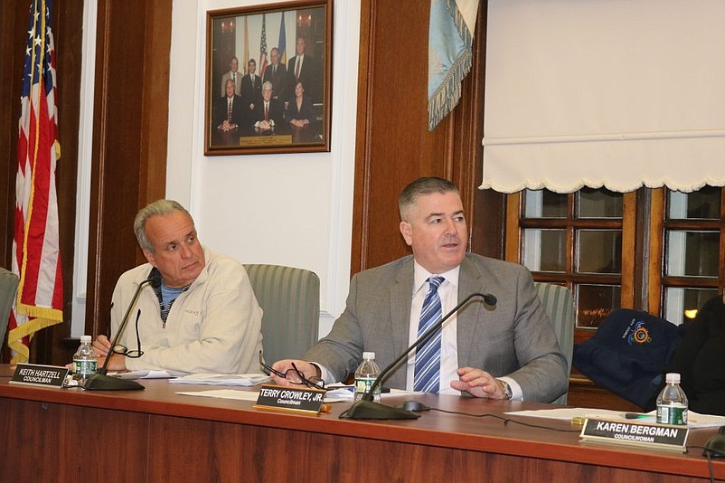 Councilman Terry Crowley Jr., right, does not think it is a good idea to share Ocean City’s high-level executives with other towns.