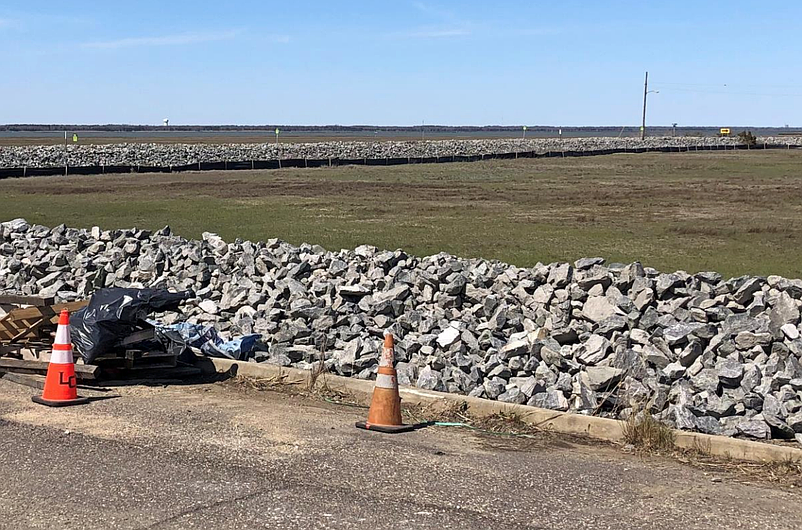 The 3100 block of Central Avenue will soon have a berm that will act as a barrier against floodwaters. (Photo courtesy of Sea Isle City)