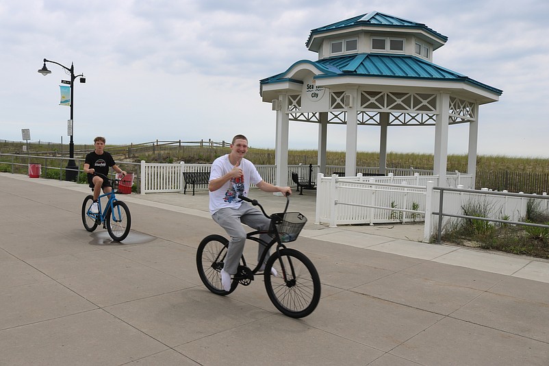 Biking is a popular activity on the 1.5-mile oceanfront Promenade.