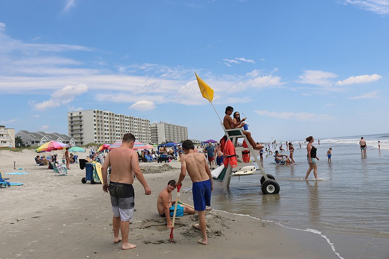 Big crowds pack Sea Isle's beaches during the summer tourism season.