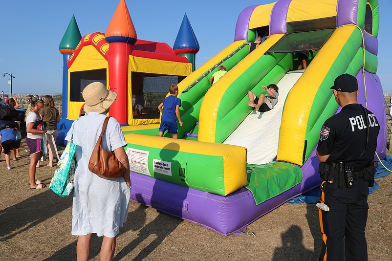 Amusement rides are part of the kid-friendly fun.