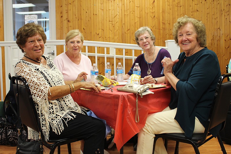 Some of the members of the Sea Isle City Women’s Civic Club are shown enjoying the 2021 card party fundraiser. (Photo courtesy of Sea Isle City)