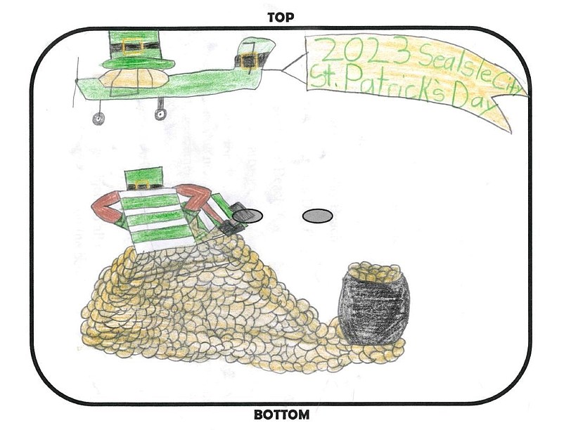 Kevin Andrews, a 12-year-old artist, submitted the winning entry during Sea Isle City's contest for schoolchildren to design the St. Patrick's Day beach tag for 2023.