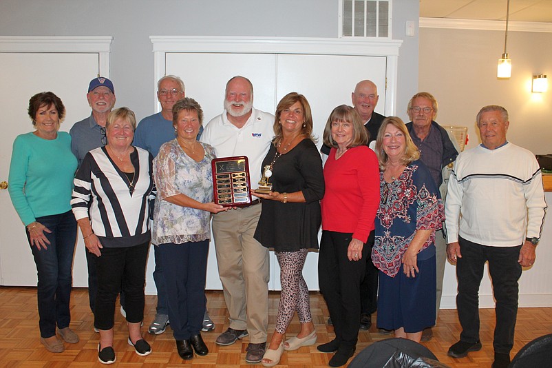 On Oct. 20, prizes were awarded to the top players in VFW Post 1963’s 2022 Golf League. (Photo courtesy of Sea Isle City)