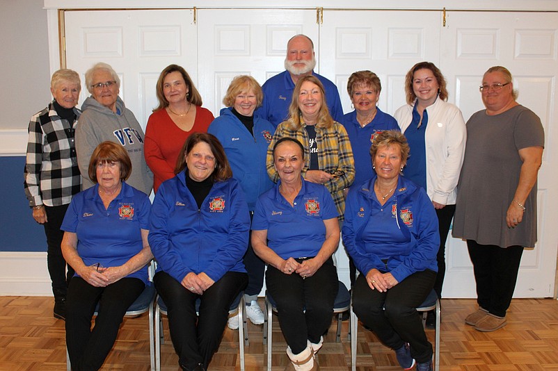 Members of VFW Post 1963’s Auxiliary are shown during the annual Appreciation Dinner they serve to the veterans of their organization. (Photo courtesy of Sea Isle City)