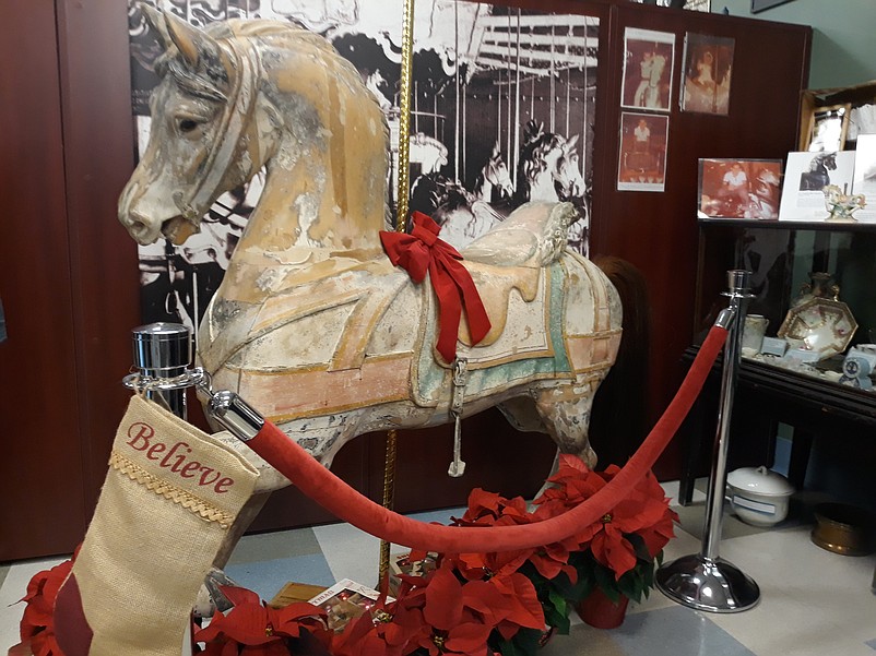 The carousel horse is on public display for visitors to the Sea Isle City Historical Museum.