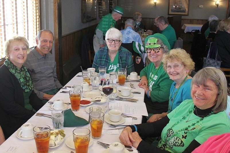 AARP members enjoy the luncheon. 