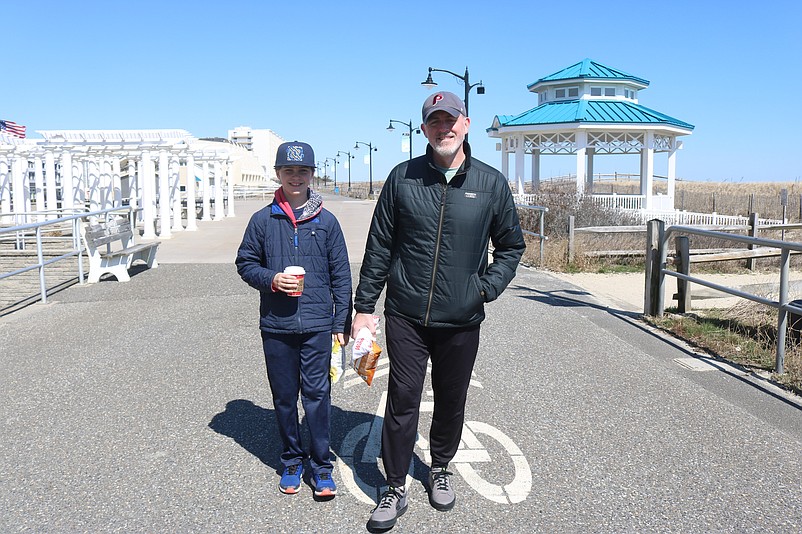 Andrew Dillon and his 12-year-old son, Liam, enjoy the weekend together.