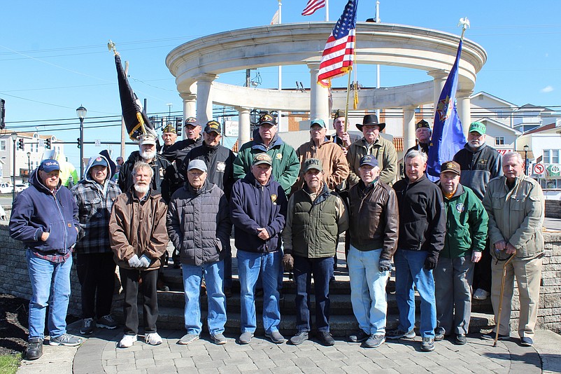 Veterans are shown during the 2022 Vietnam War Veterans Day ceremony. (Photo courtesy of Sea Isle City)