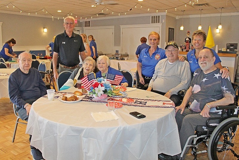 Residents of the Veterans Memorial Home enjoy the luncheon. (Photos courtesy of Sea Isle City)