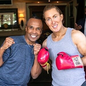 Daniel Neiditch with Sugar Ray Leonard