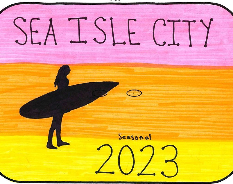 The city is seeking a new design for the 2024 beach tag. (Image courtesy of Ocean City)