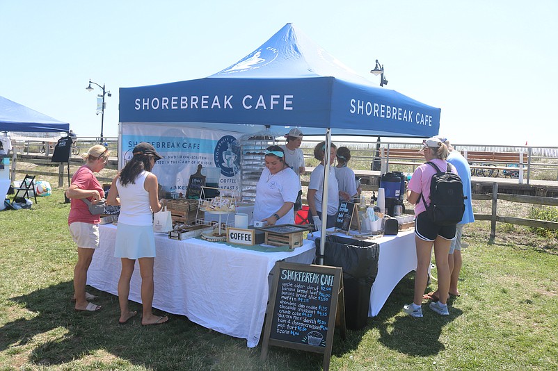 Shorebreak Cafe serves up specialty bakery items from its tent.