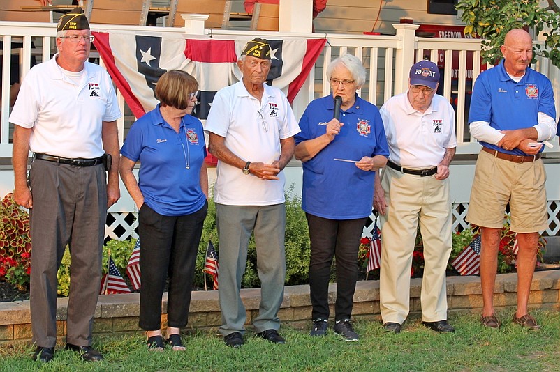 Veterans and members of VFW Post 1963’s Auxiliary are shown during 2022’s POW-MIA Recognition Day ceremony. (Photo courtesy of Sea Isle City)