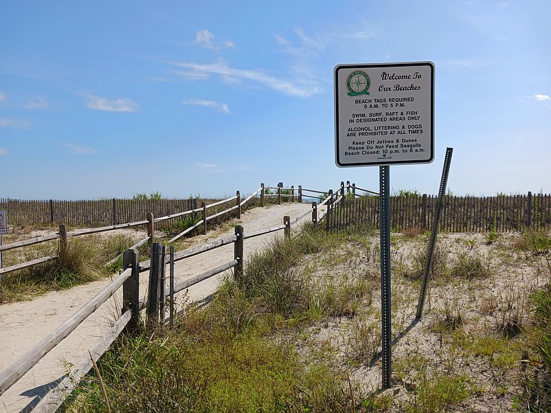 Pathways head over the dunes and down to the beaches.