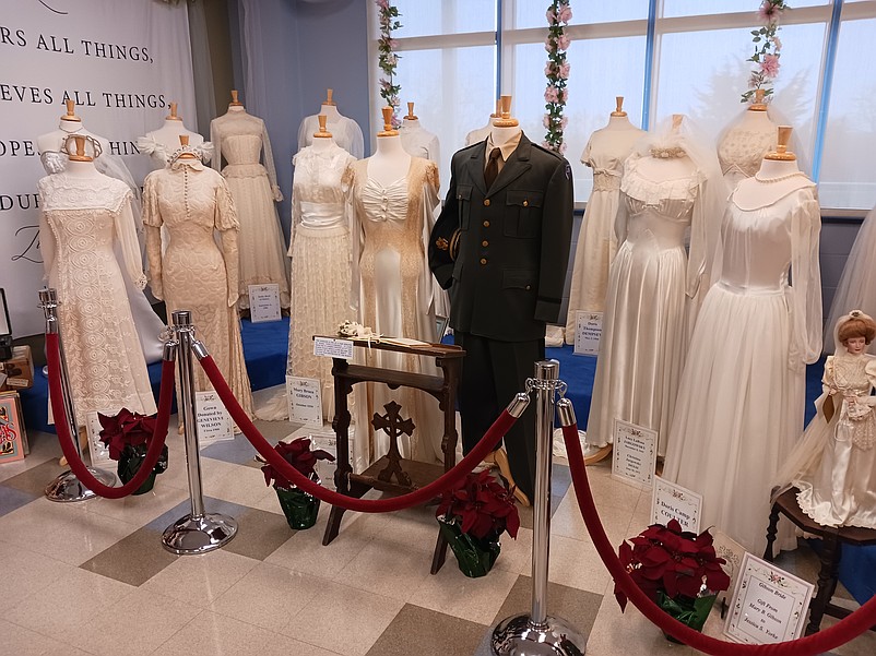 Barbara McKeefery helped to create the museum's centerpiece exhibit that features more than 20 vintage wedding gowns worn by Sea Isle brides.