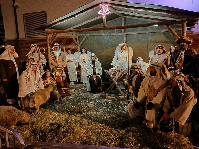 The live nativity scene will unfold outside St. Joseph Catholic Church.