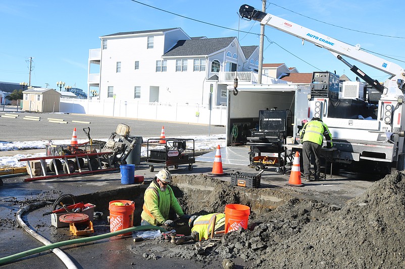 Construction crews are busy working on a project on 40th Street near Central Avenue.