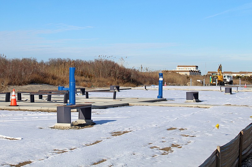 Sea Isle's dog park is under construction at Seventh Street and Landis Avenue in the north end of town. (Photo courtesy of Sea Isle City)