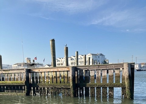 Some of the wood boards that help to guide in boaters at the ramp are missing or rotted. (Photo courtesy of Donald Sparks)