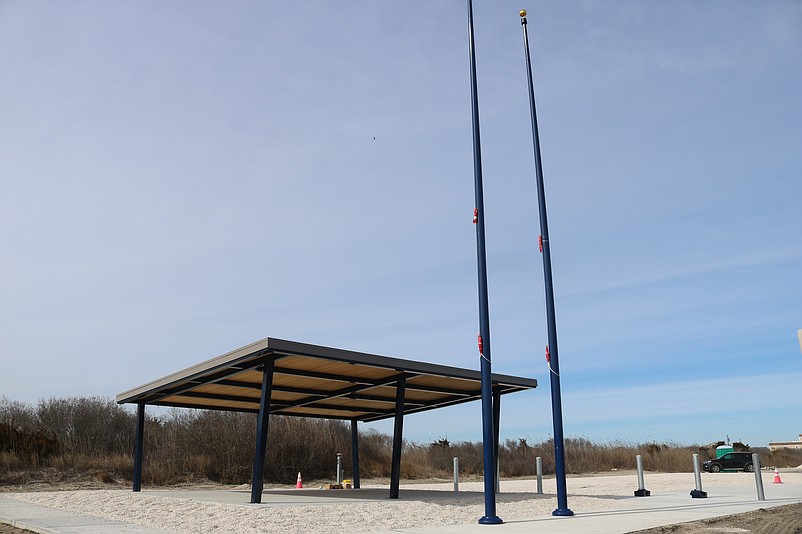 A large shade pavilion next to the dog park will serve as a picnic area for the human visitors.