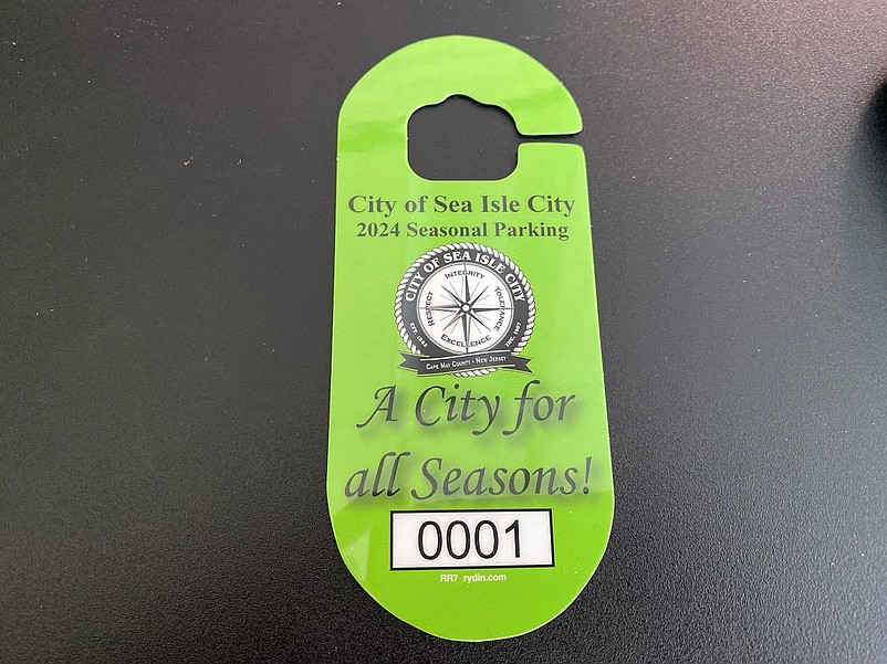 Most of Sea Isle City's 450 summer parking permits are sold in the first day. (Photo courtesy of Sea Isle City Clerk's Office)