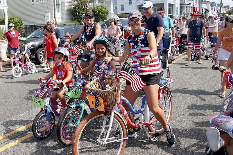 The Southend Bike Parade in Ocean City is one of three bike parades in the resort on Fourth of July. (Photo courtesy of Ocean City)