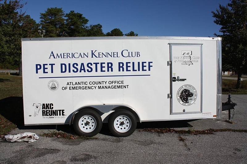 Atlantic County Pet Disaster Relief trailer.