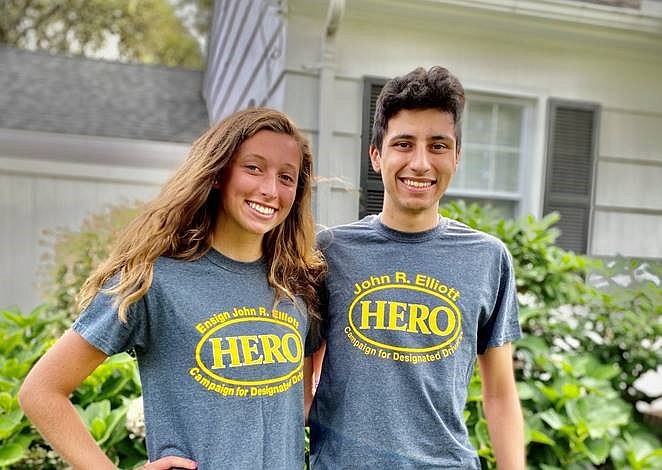  Mainland Regional High School students Rian Heal and Bret Batohie created a video highlighting opportunities to volunteer with the HERO Campaign this summer. (Photo courtesy HERO Campaign)