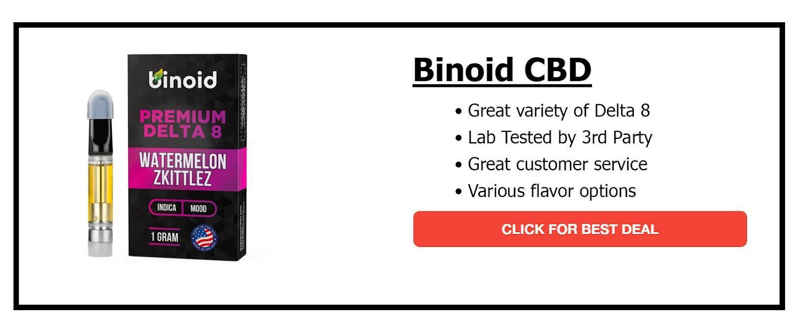 Binoid CBD Best Delta 8 THC Carts