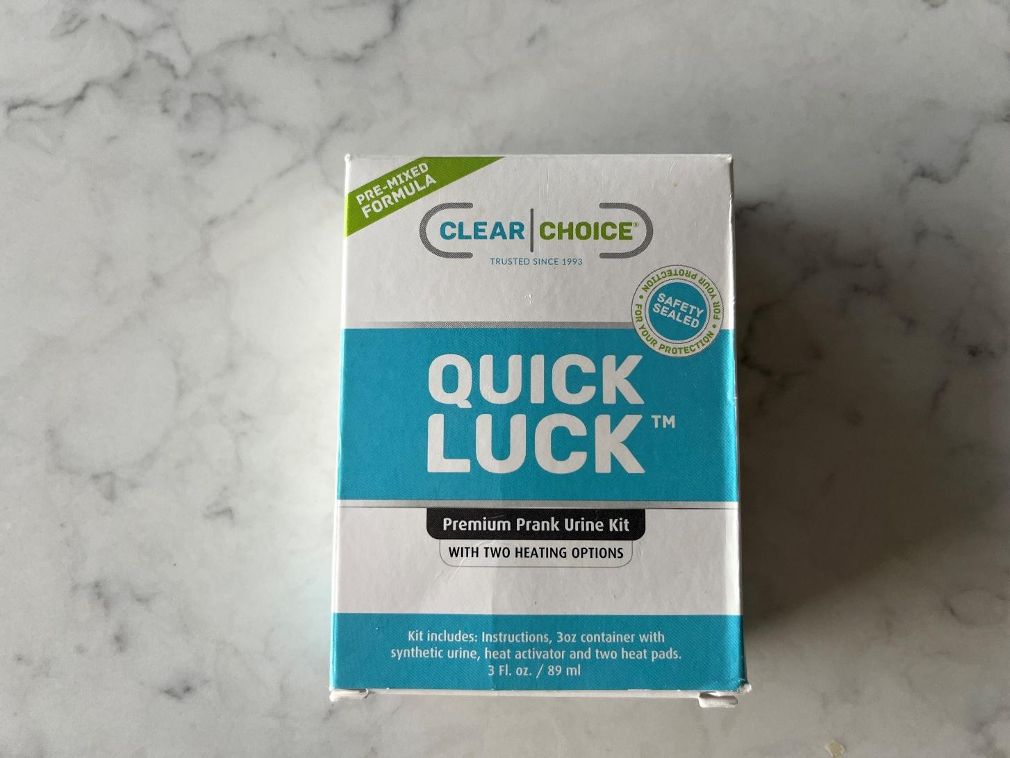 A box of quick luck

Description automatically generated