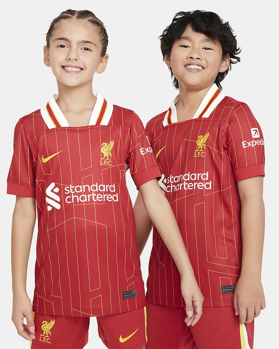 Liverpool F.C. 2024/25 Stadium Home Older Kids' Nike Dri-FIT Football  Replica Shirt