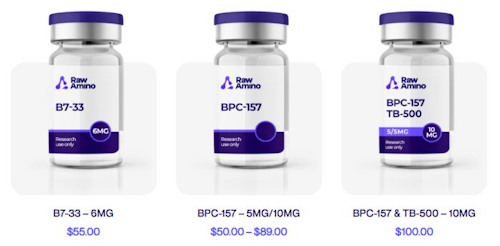 raw amino is one of the best places to buy peptides online