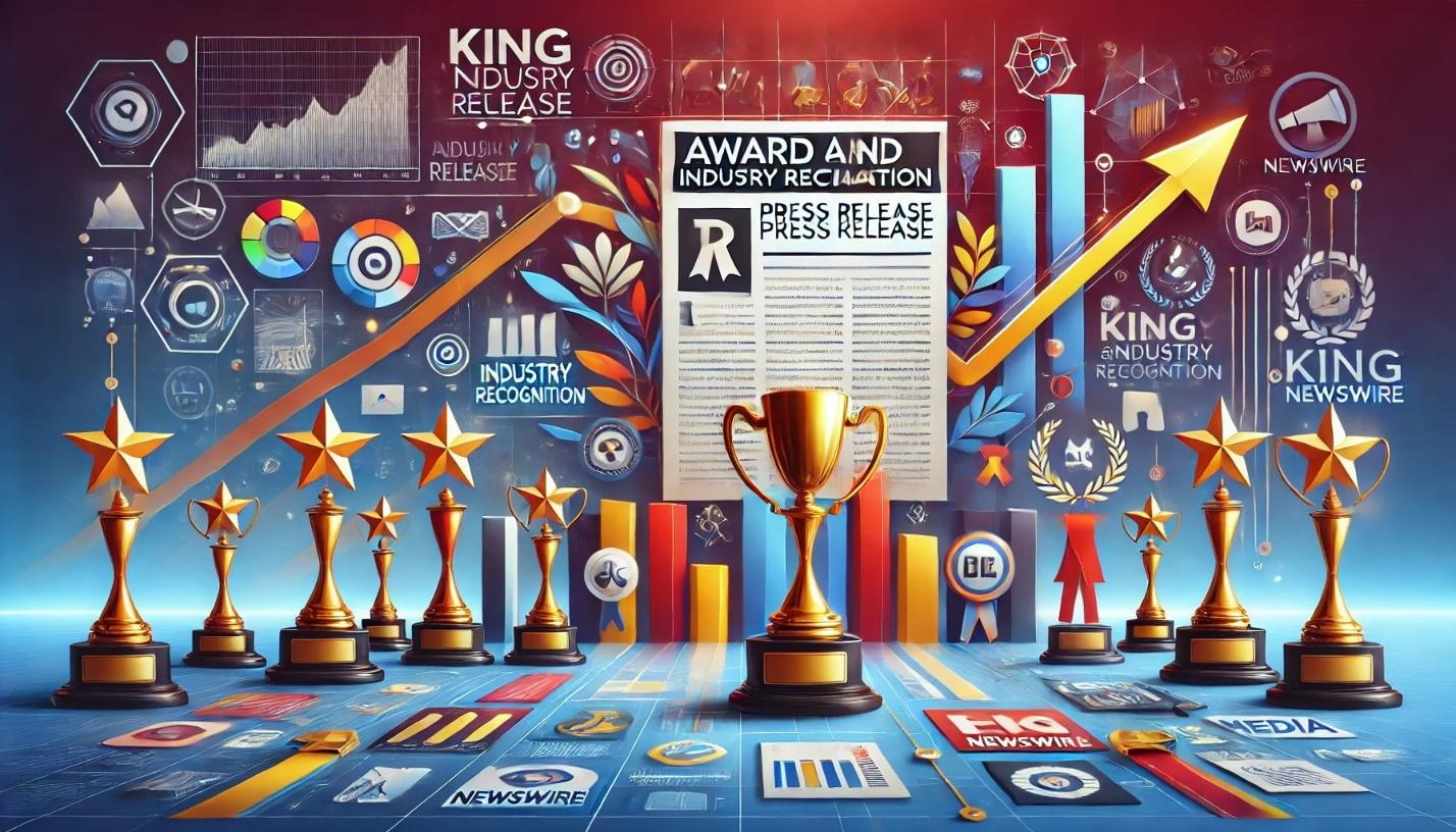 DALL·E 2024-10-15 16.07.40 - A vibrant and professional landscape image highlighting King Newswire's award and industry recognition press release service. The image shows a digita.webp [webp-to-jpg output image]