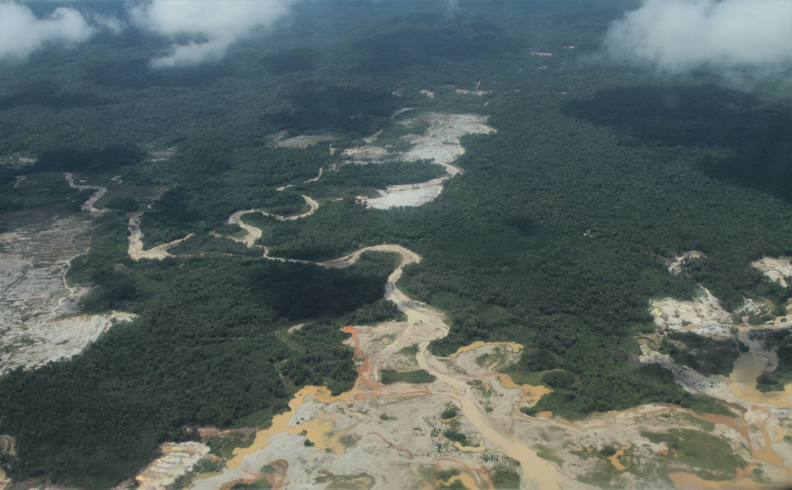 Illegal mining effects on the environment