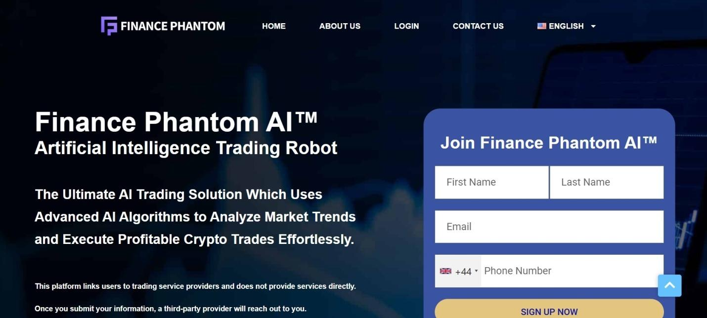 Finance Phantom AI website