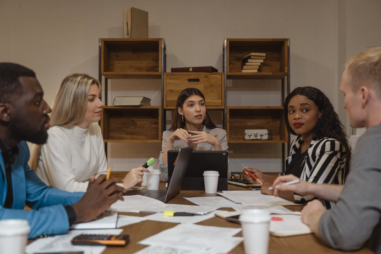 Property Manager Having A Meeting With Tenants