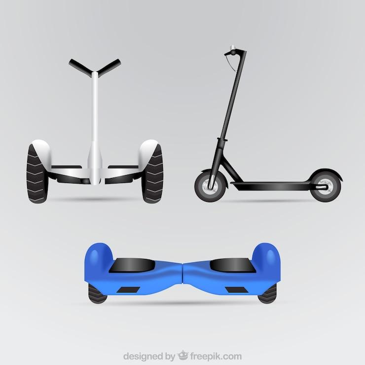 Electronic scooters with realistic style