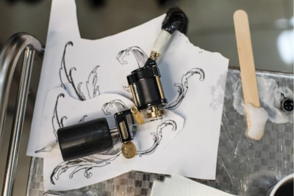 Tools used by tattoo artist