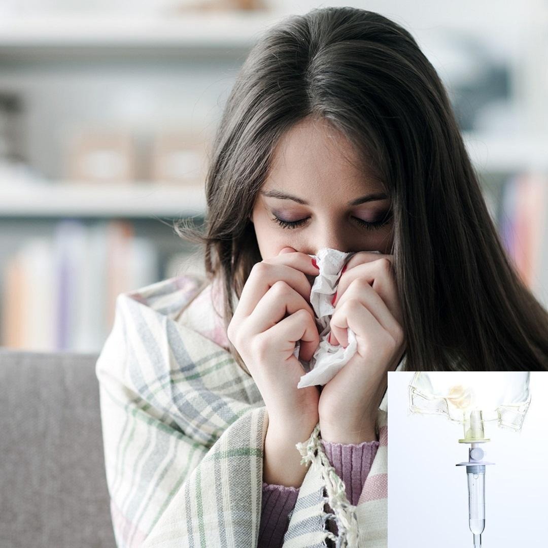 IV therapy to combat cold or flu symptoms