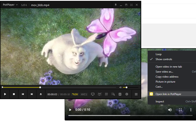 PotPlayer YouTube Shortcut, Open Links - Chrome Web Store