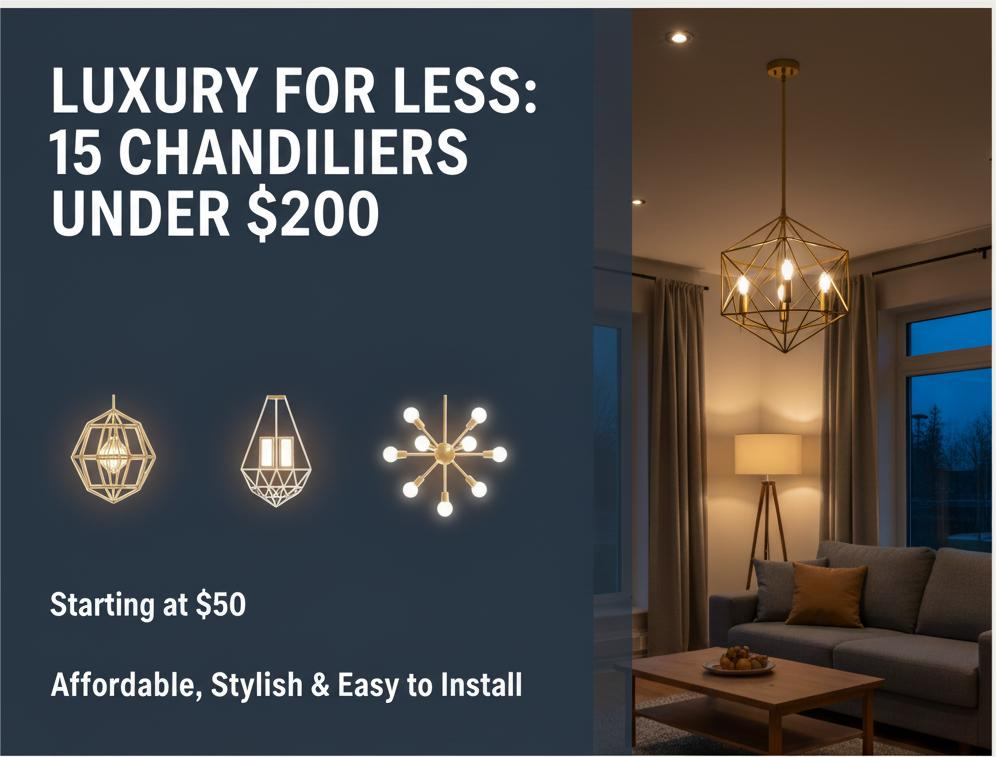  Affordable Chandeliers That Look High-End