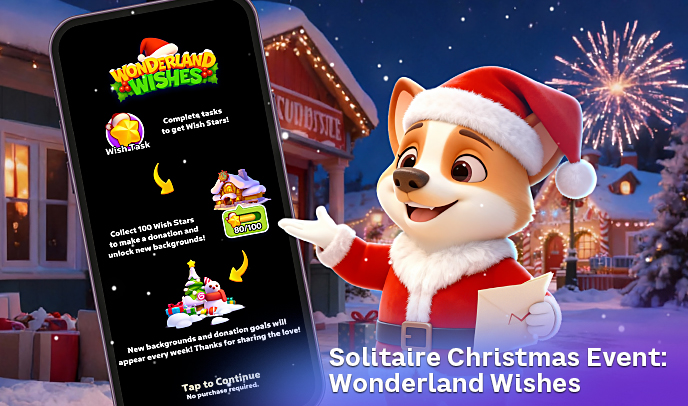 Solitaire Clash Christmas Event: Wonderland Wishes.