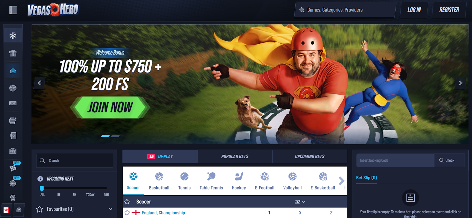 Vegas Hero Casino Canada