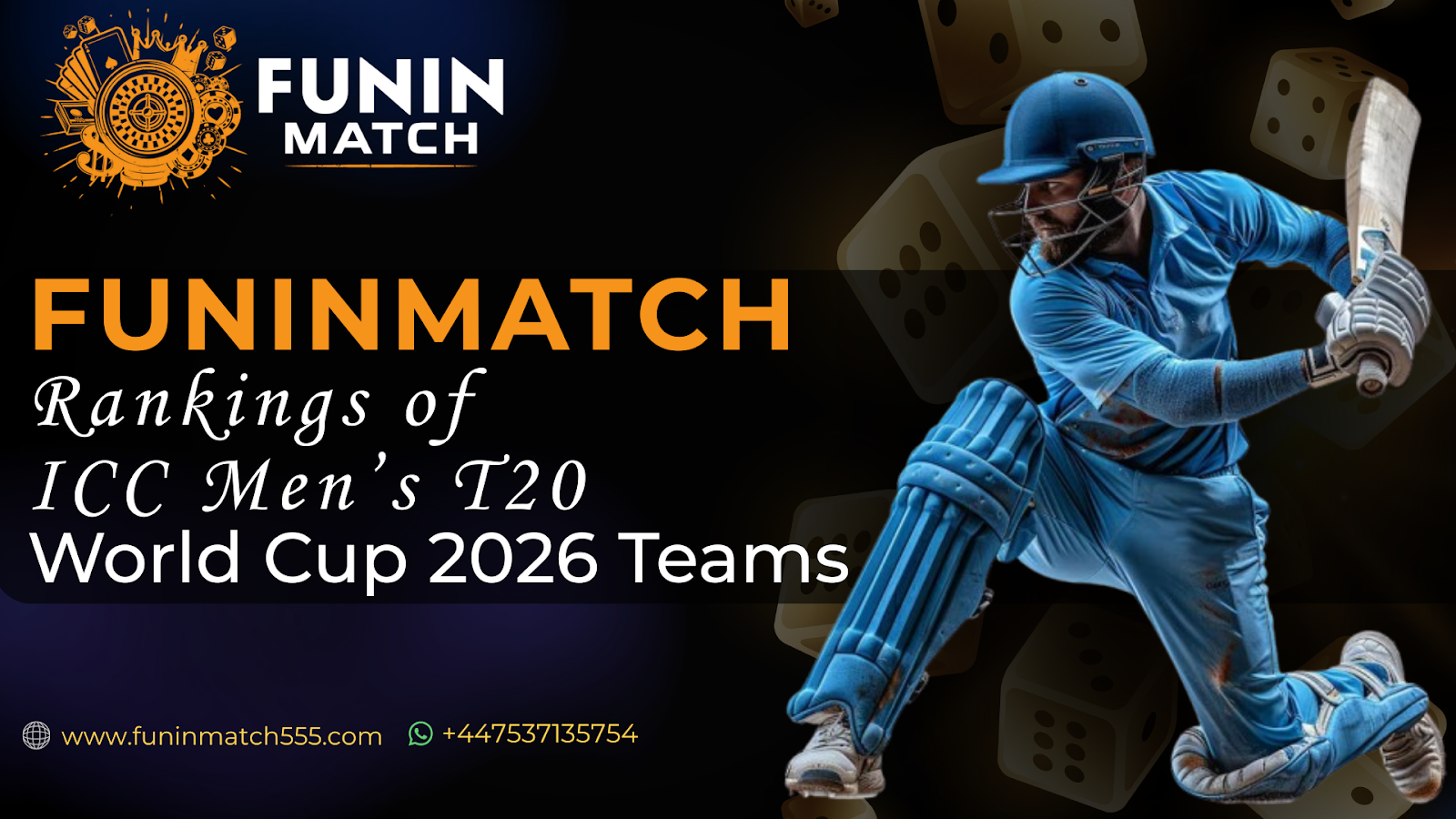 Funinmatch Rankings of ICC Men’s T20 World Cup 2026 Teams