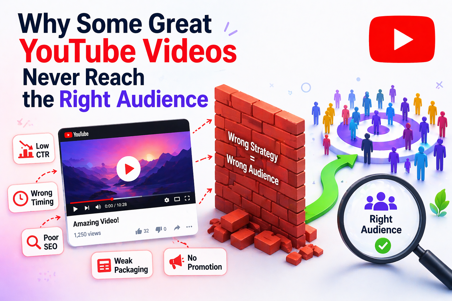 youtube videos not reaching right audience