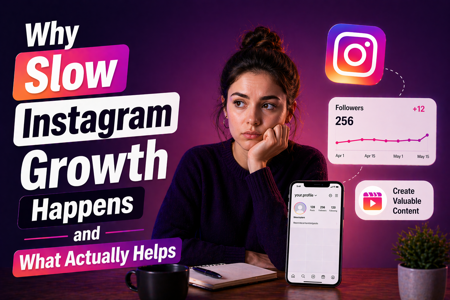 why slow growth on instagram