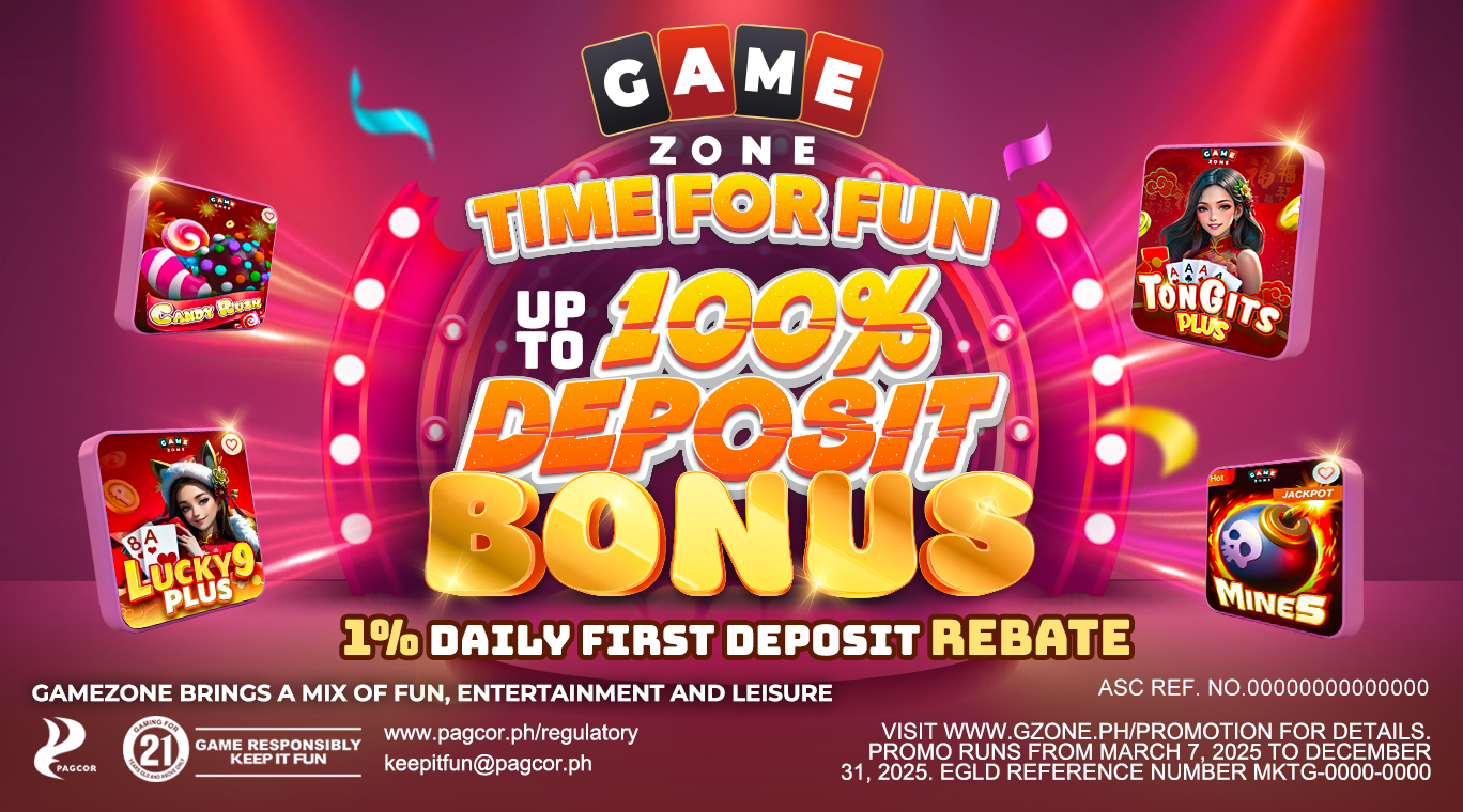 GameZone Tongits First Deposit Rebate